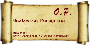 Osztovics Peregrina névjegykártya